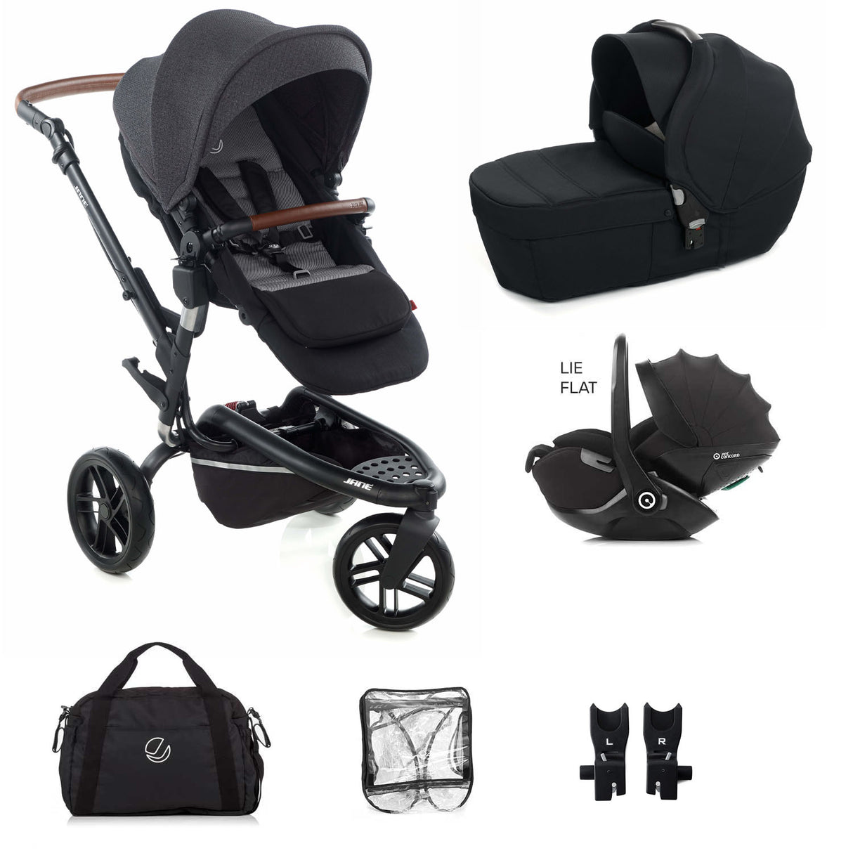 Jane Trider Travel System, Cold Black
