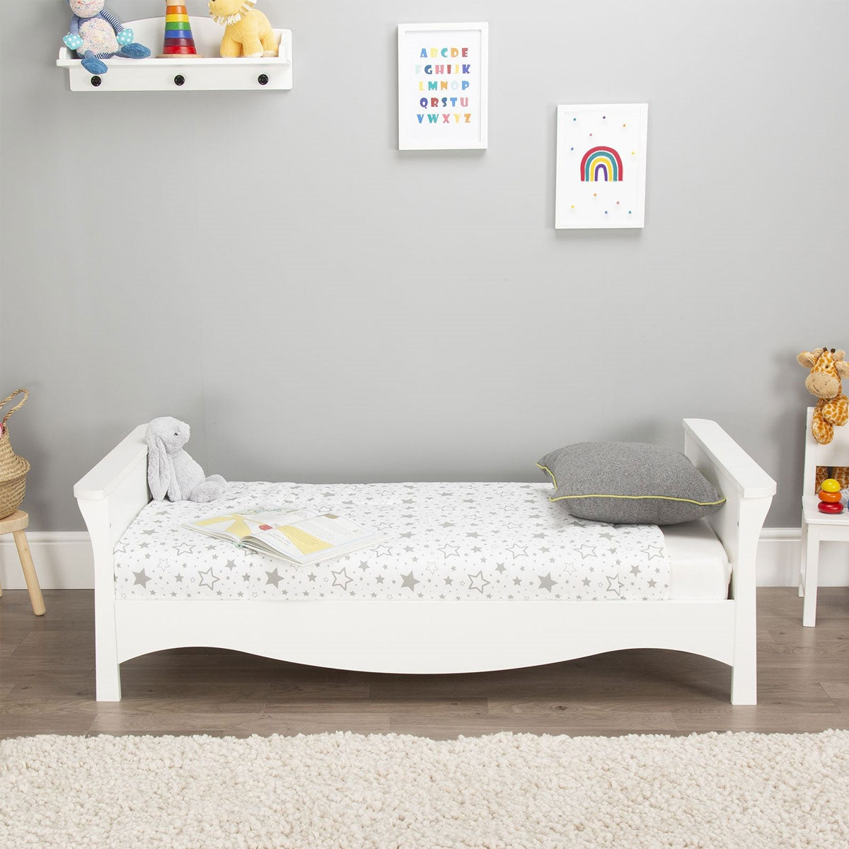 CuddleCo Clara Cot Bed, White