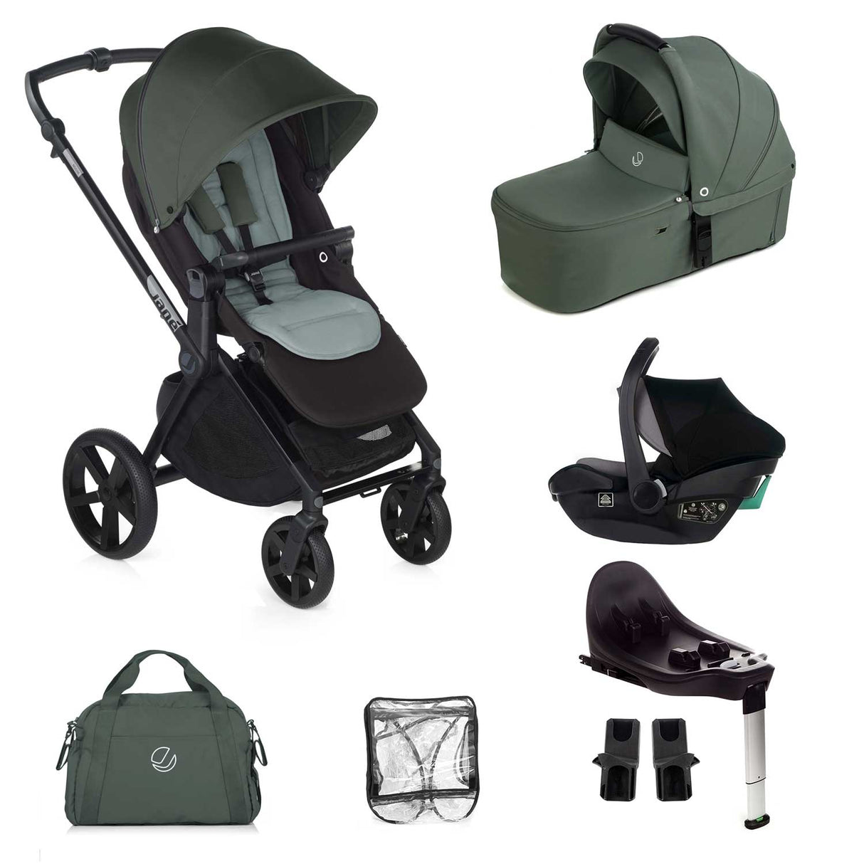Jane Muum-4 + Sweet + Travel Carrier Car Seat, Botanic