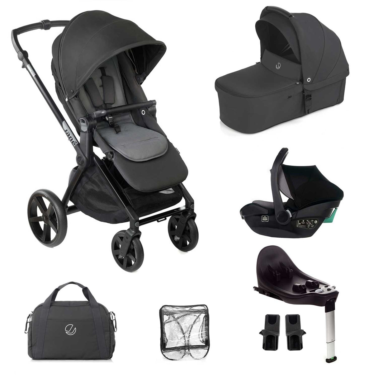 Jane Muum-4 Travel Carrier Car Seat Bundle