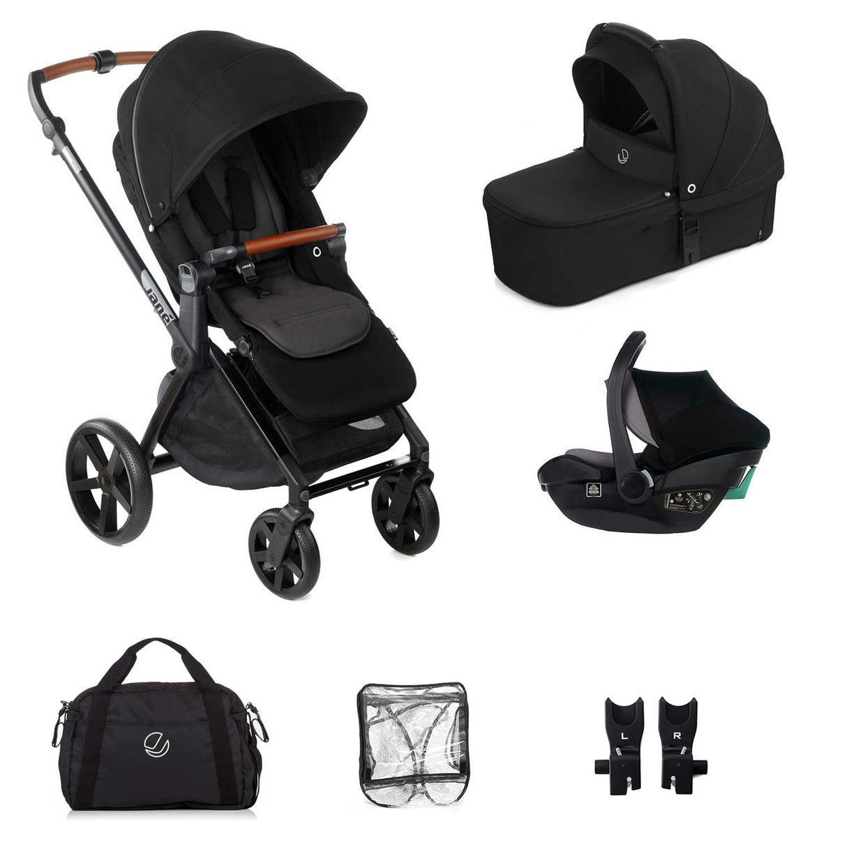 Jane Muum-4 + Sweet + Travel Carrier Car Seat, Cold Black