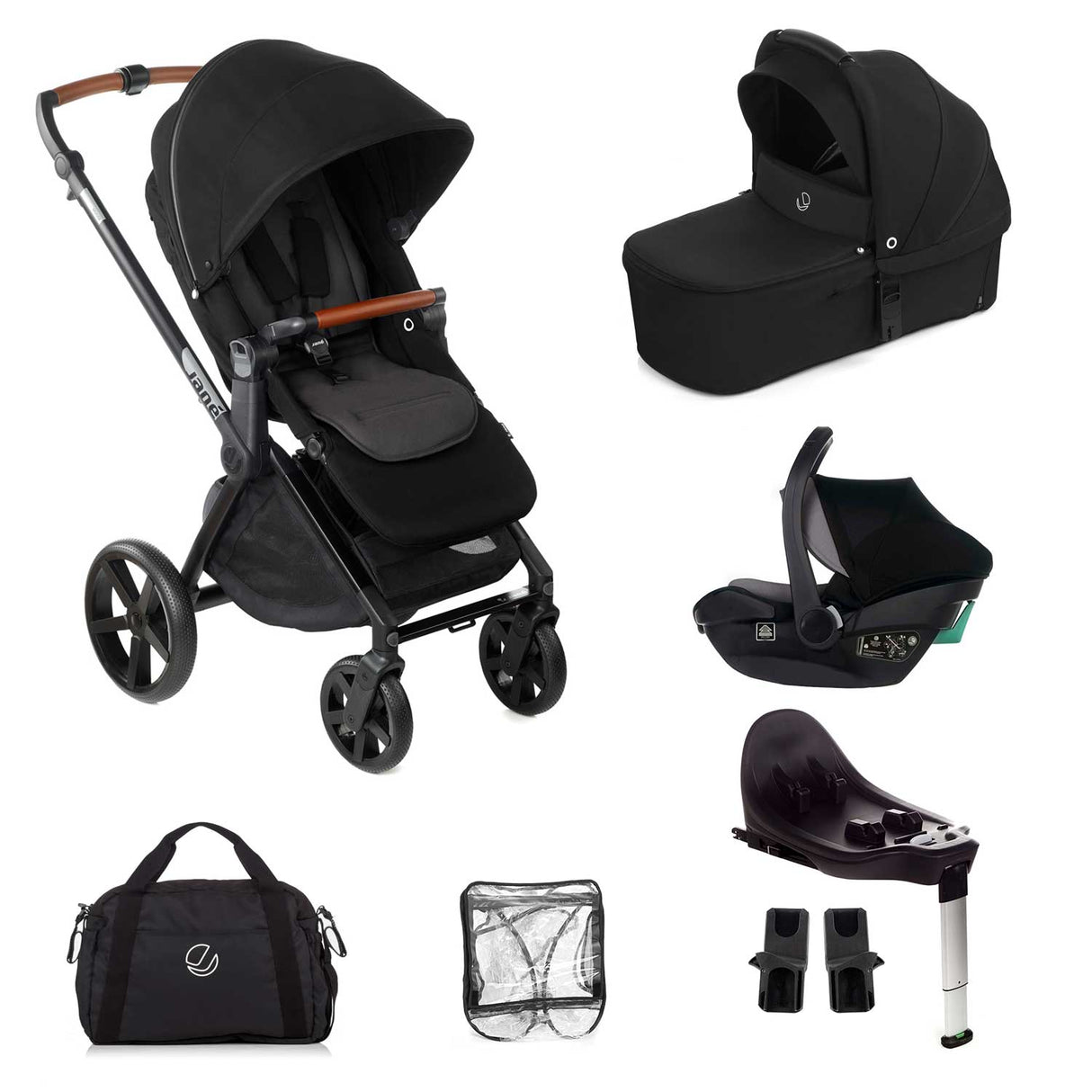 Jane Muum-4 + Sweet + Travel Carrier Car Seat, Cold Black