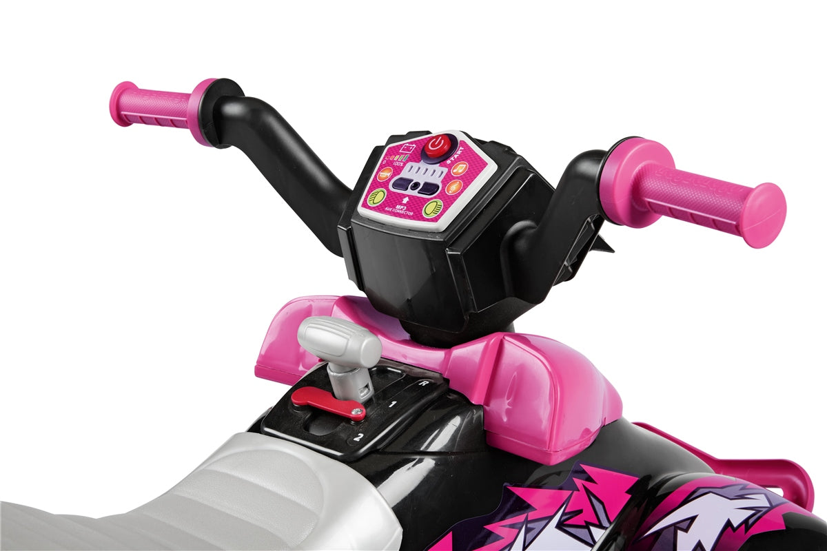 Peg Perego Corral T-Rex 330W 12 Volt Electric Quad, 3+ years, Pink