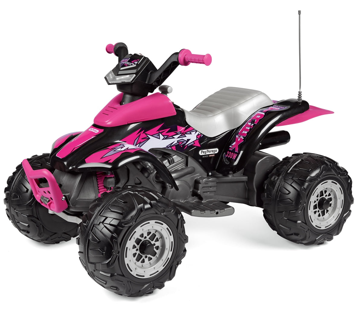 Peg Perego Corral T-Rex 330W 12 Volt Electric Quad, 3+ years, Pink