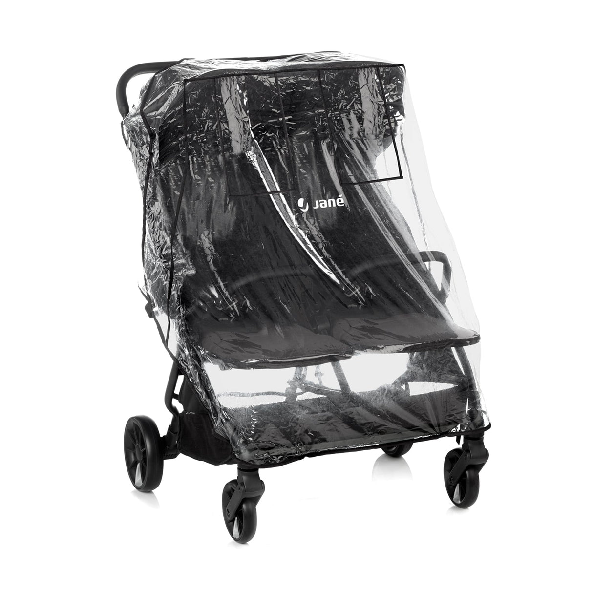 Twinside Twin Stroller + 2 Smart Carrycot, Coal