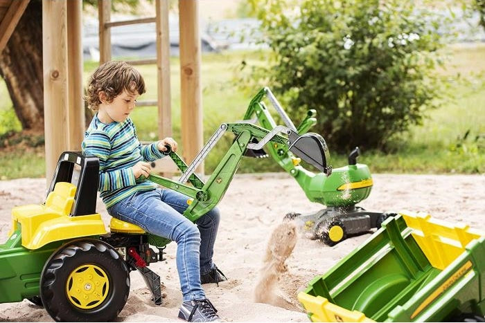 Rolly Toys rollyJunior John Deere Tractor with Loader & Backhoe