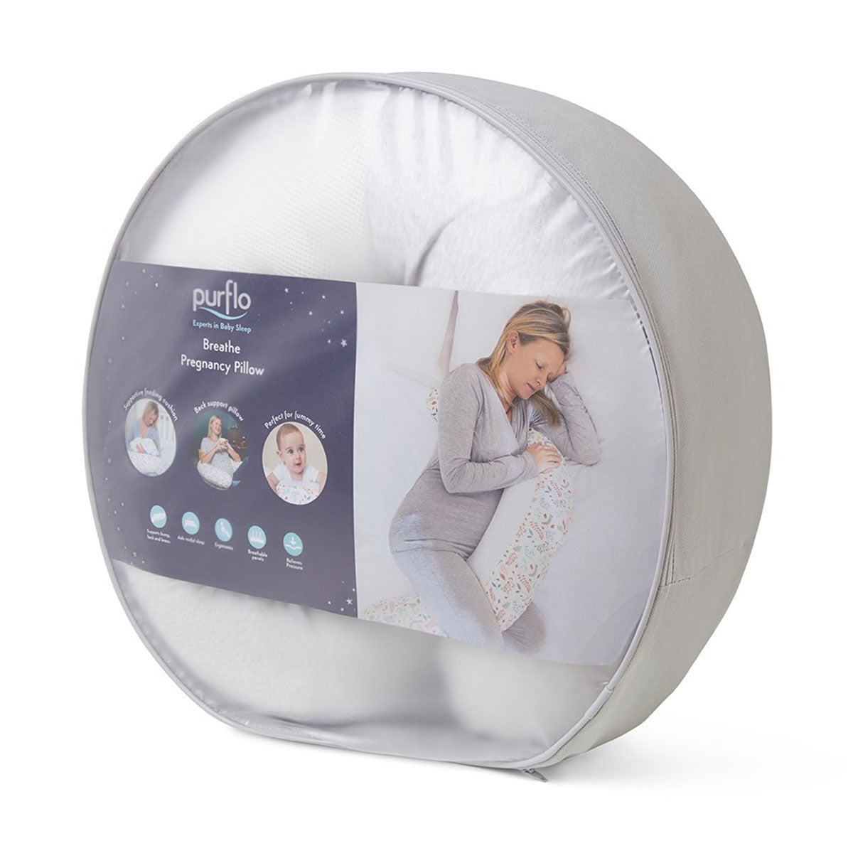 PurFlo Breathe Pregnancy Pillow