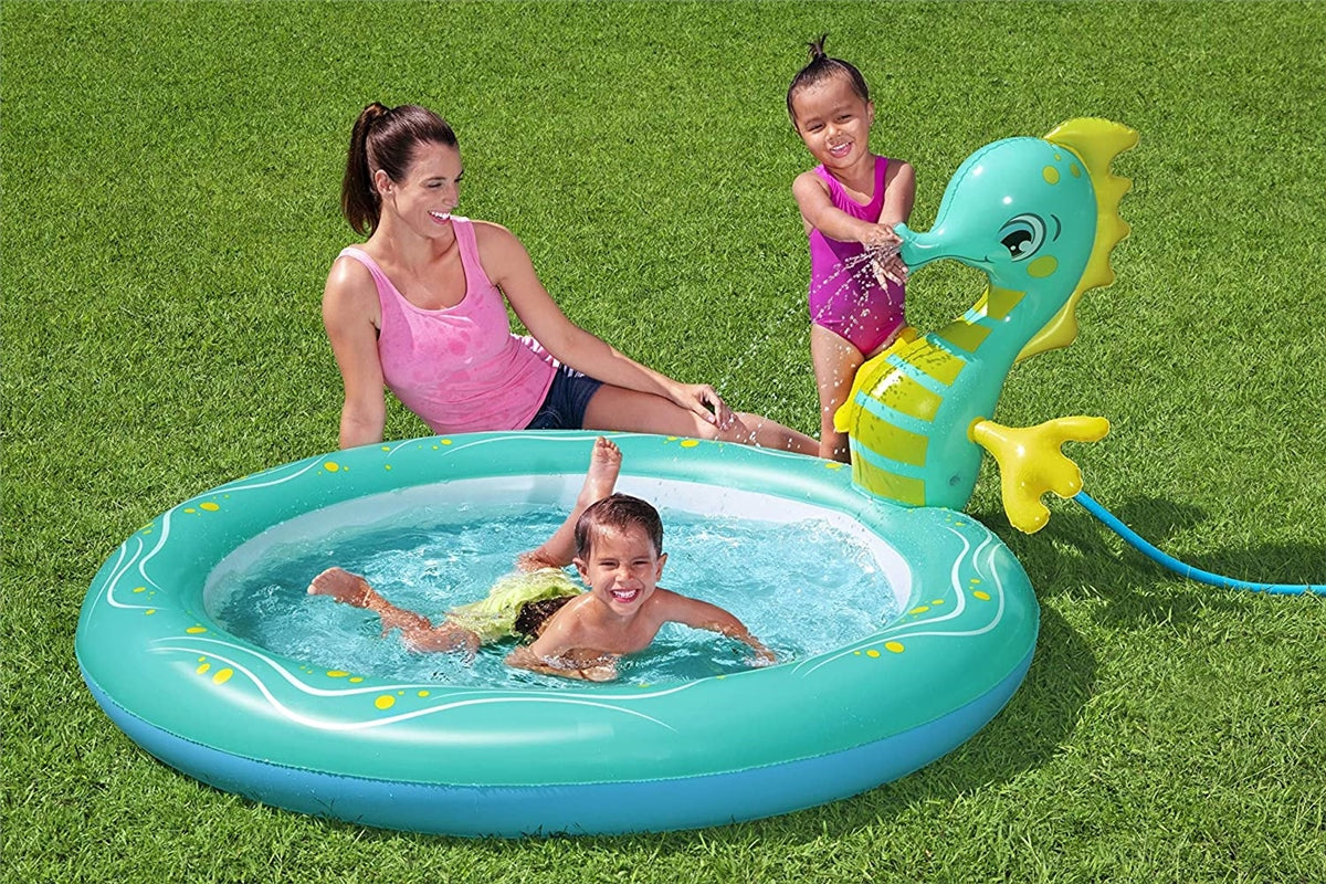 Bestway Seahorse Sprinkler Paddling Pool