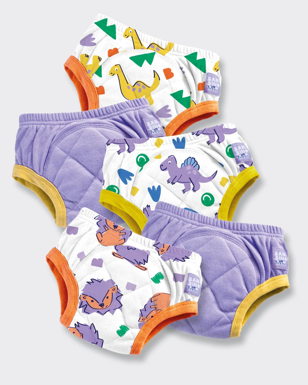NEW 5 Pack Reusable Potty Training Pants with Cross-Stitch