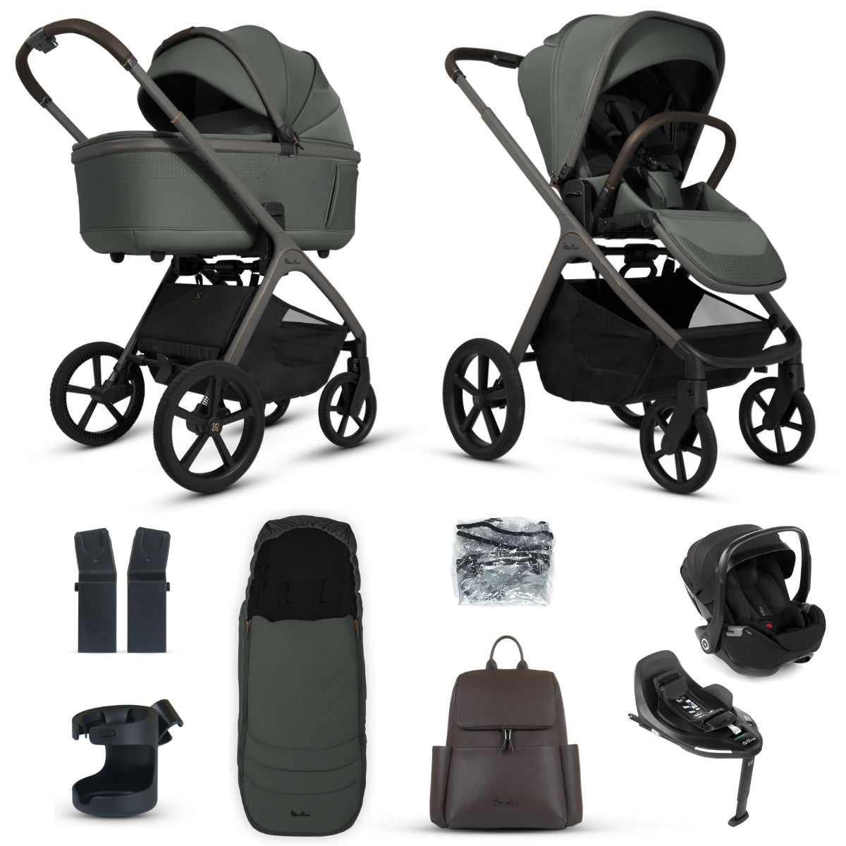 Silver Cross Cove Travel System Bundle with 360 Car Seat