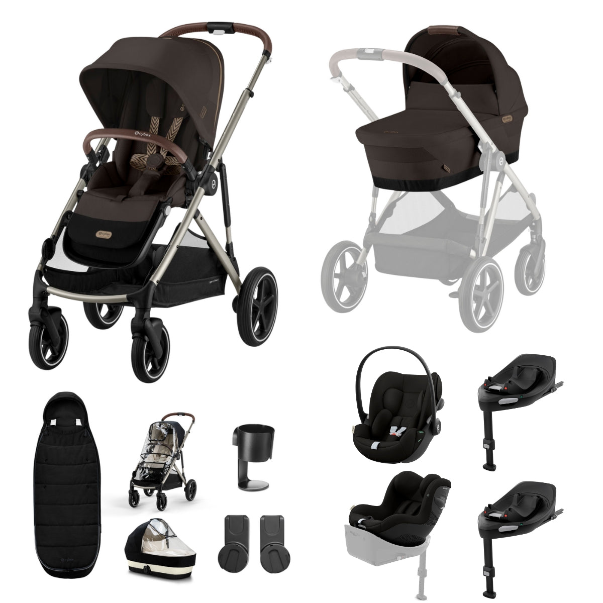 Cybex Gazelle 11 Piece Complete Travel System Bundle