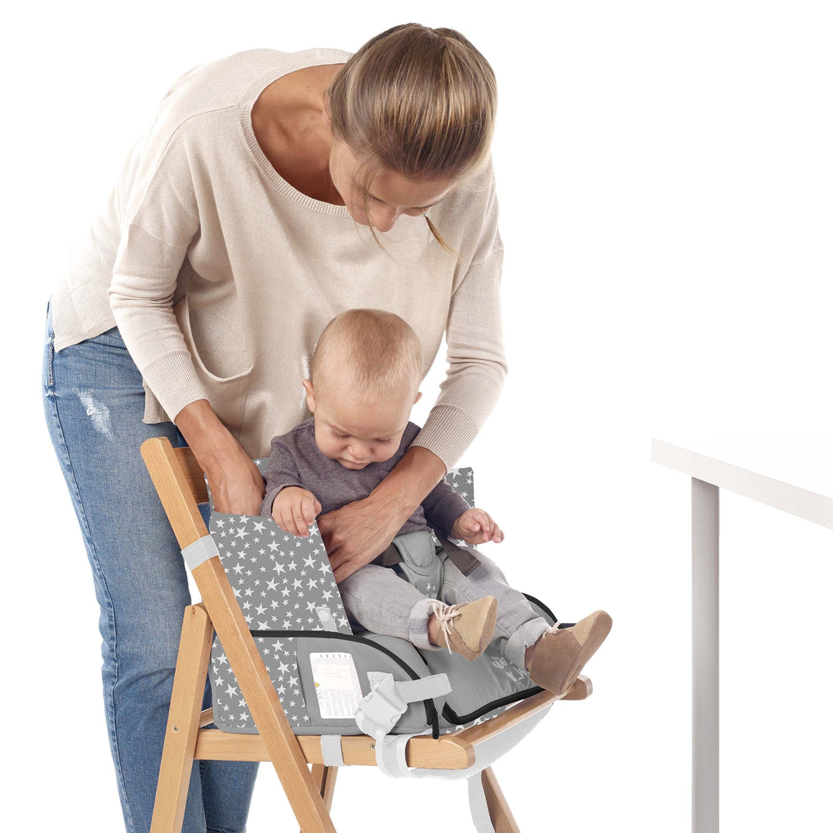 Jane Avant Travel Highchair with Storage, Dim Grey