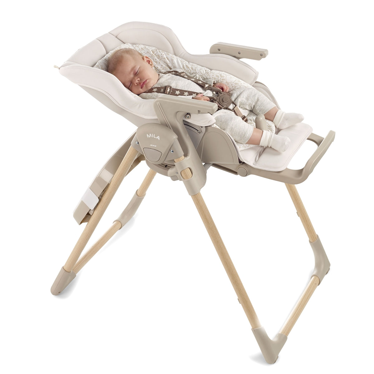 Jane Mila Highchair, 0-3 years, Organics / Wood effect