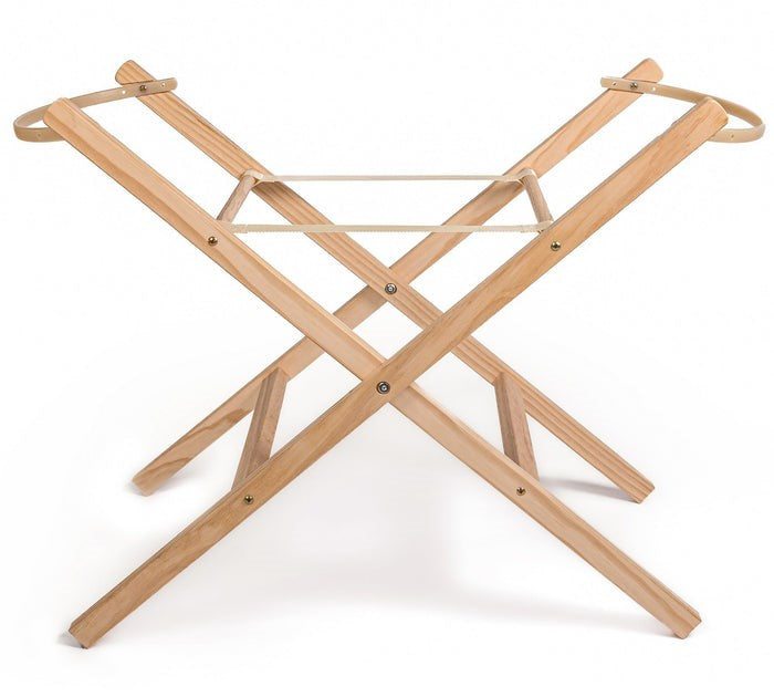 Clair De Lune Folding Wooden Moses Basket Stand