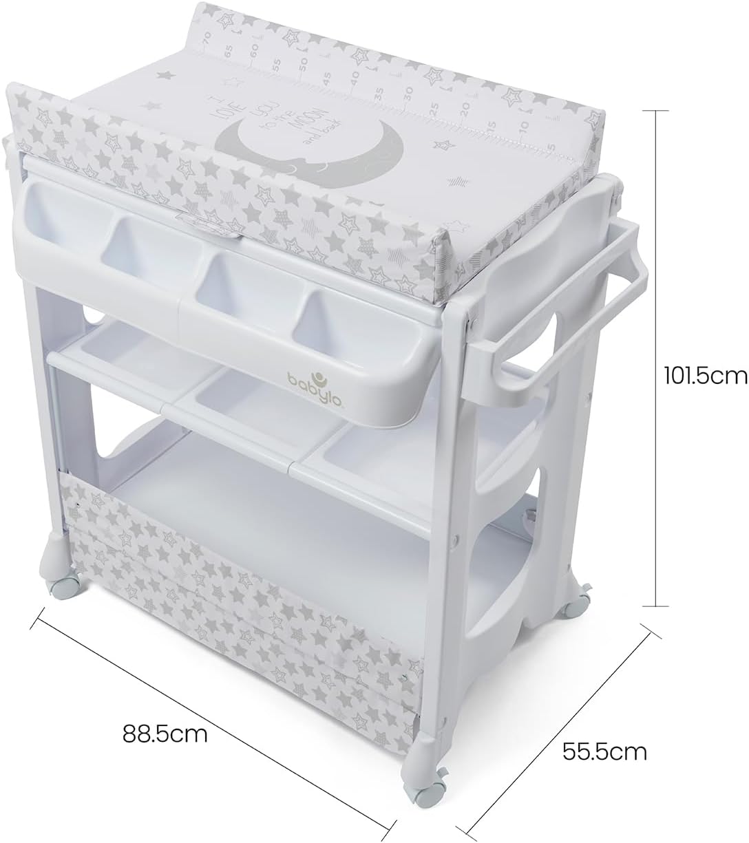 Smart Changer with Bath Unit with Clever and Convenient Storage