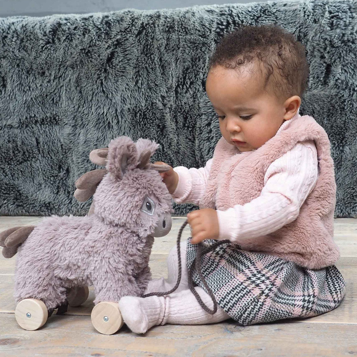 Little Bird Told Me Norbert Donkey 2-in-1 Pull Along Toy