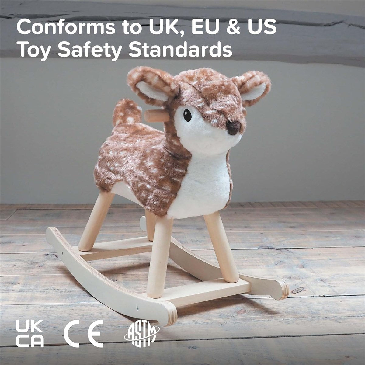 Little Bird Told Me Willow Rocking Deer - Woodland Ride-On Toy for Toddlers (9 Months+)