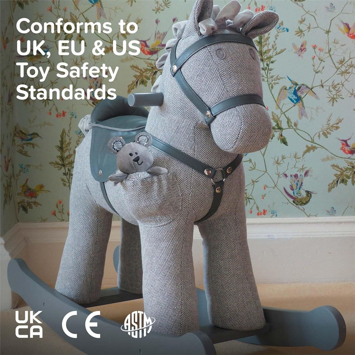 Little Bird Told Me Stirling & Mac Rocking Horse, 12 months+