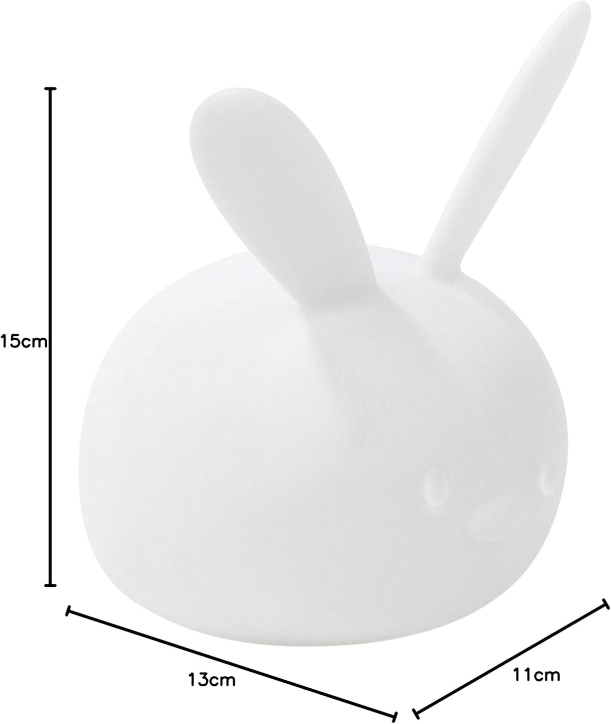 Nattou LED-Night Light Bunny of Silicone, Voice Activation, 7 Colours, BPA-Free