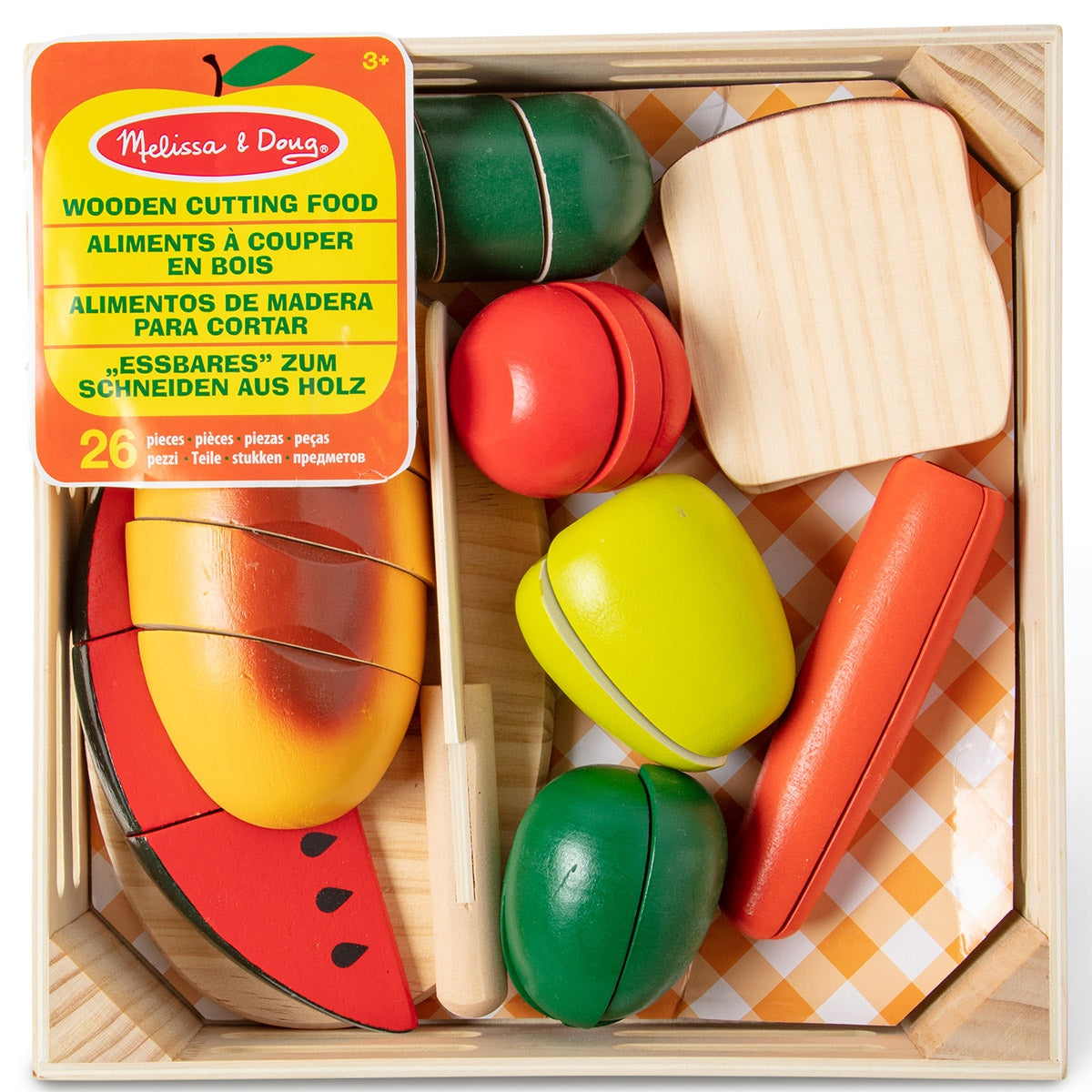 Melissa & Doug Wooden Cutting Foods Toy Set