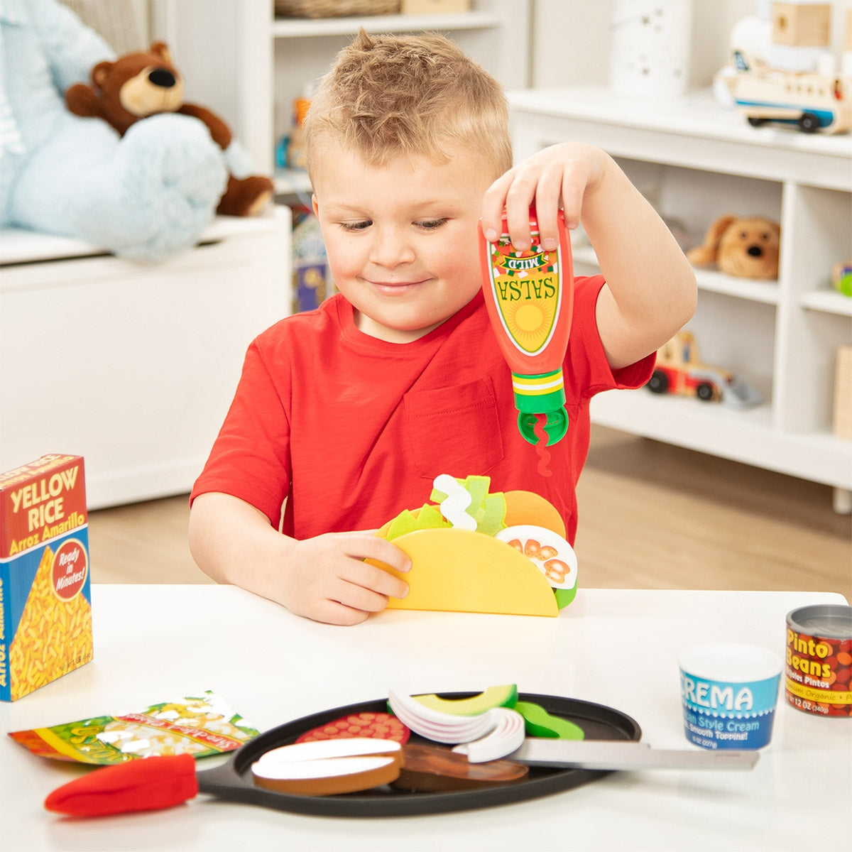 Melissa & Doug Fill & Fold Taco & Tortilla Toy Set