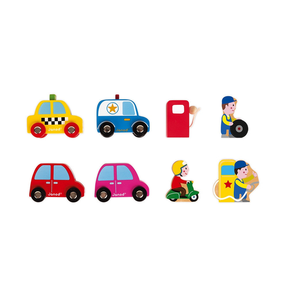 Janod Petrol Station Playset