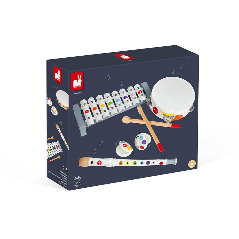 Janod Confetti 4-Instrument Wooden Musical Set