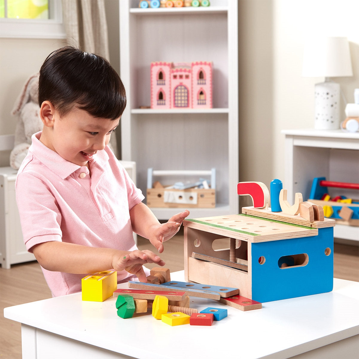 Melissa & Doug Hammer & Saw Tool Bench Playset