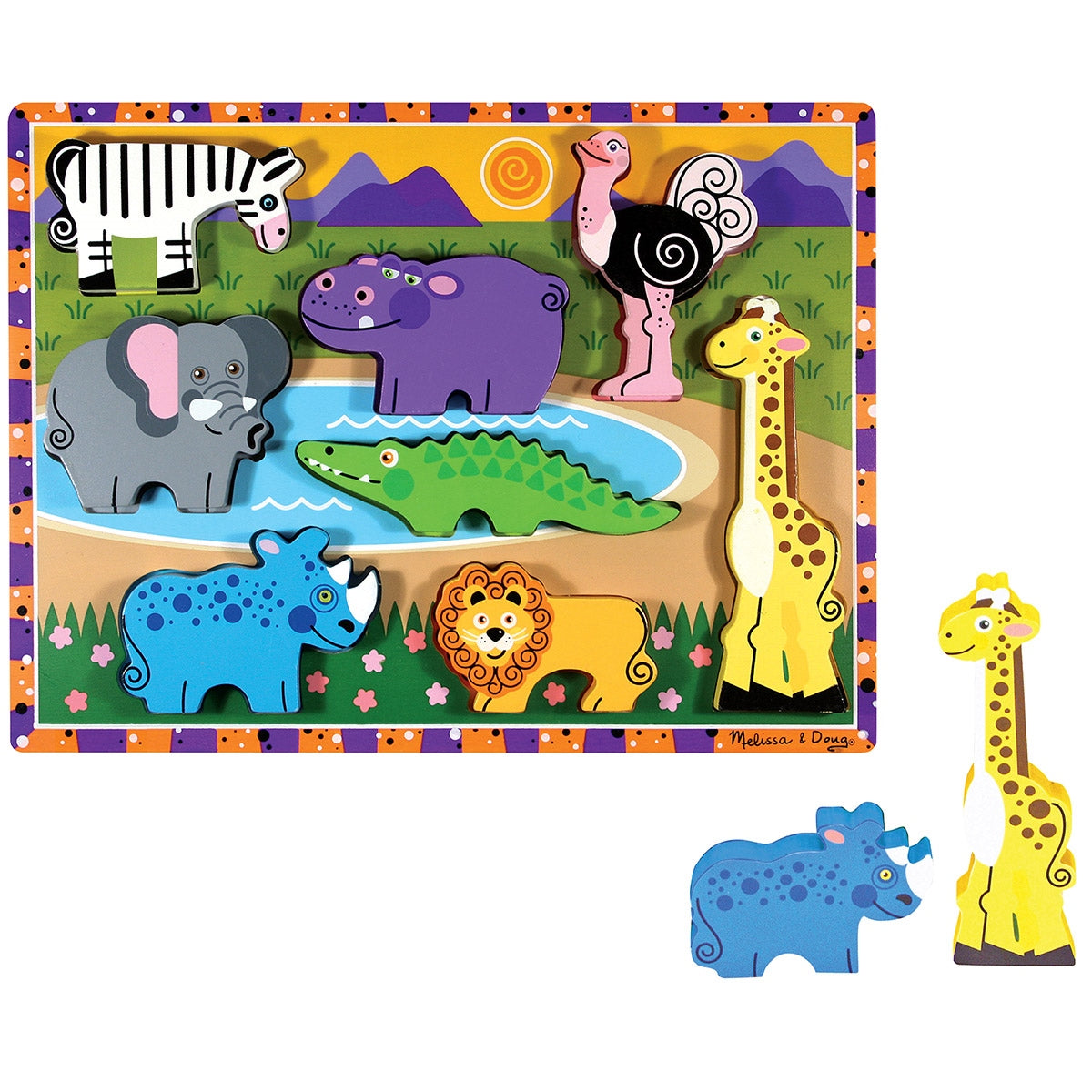 Melissa & Doug Safari Animals Chunky Puzzle