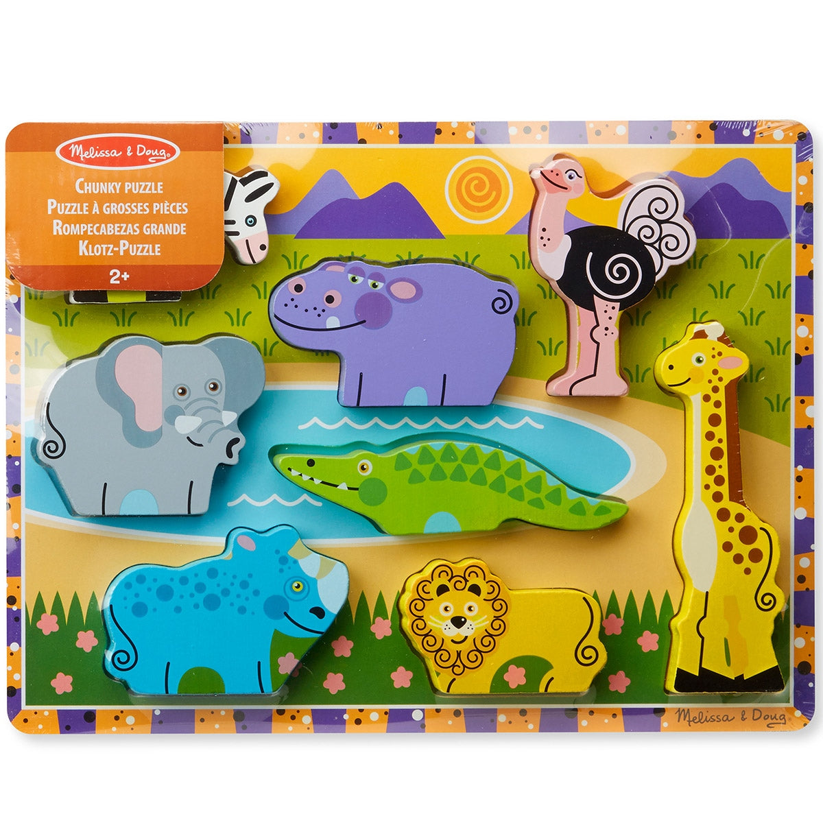 Melissa & Doug Safari Animals Chunky Puzzle
