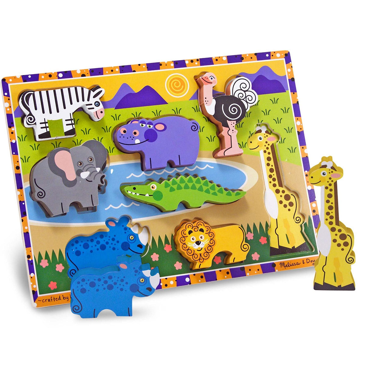 Melissa & Doug Safari Animals Chunky Puzzle