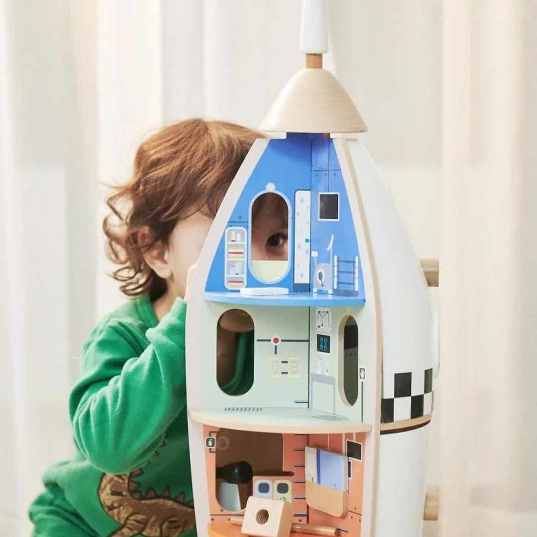 Classic World Wooden Rocket Ship Children's Toy