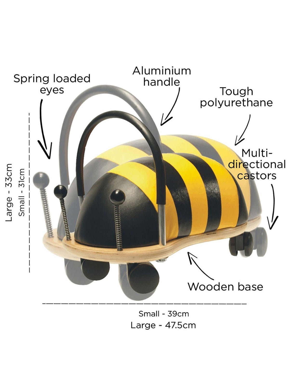 Wheelybug Bumblebee Ride On Toy
