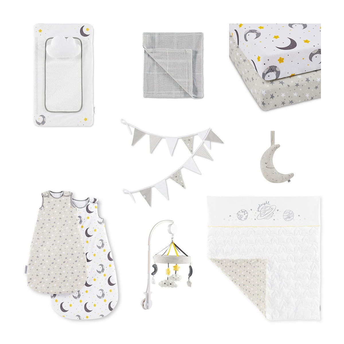 Ickle Bubba Cosmic Aura Collection 10 Piece Nursery Starter Set
