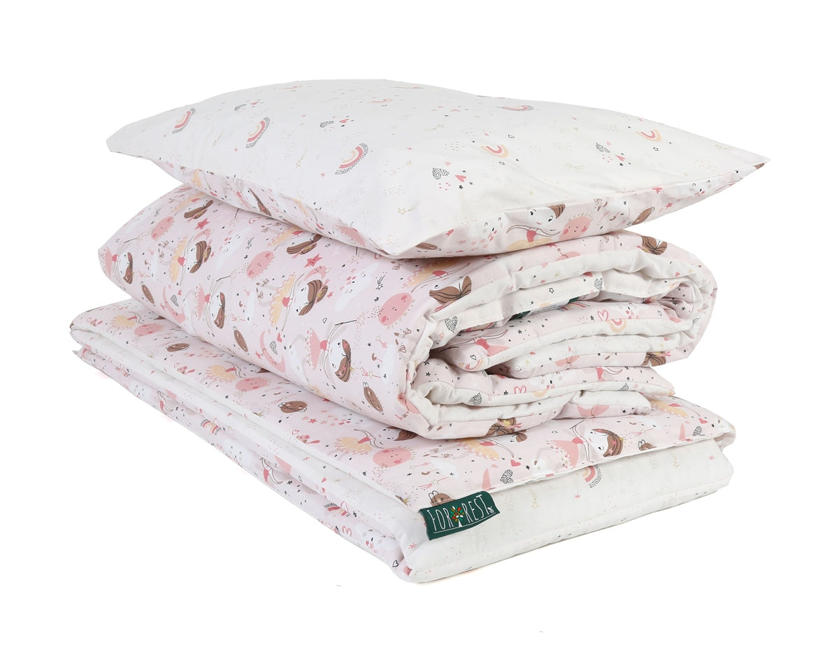 Forrest 3 Piece Reversible Cot Bed Set, Fairy