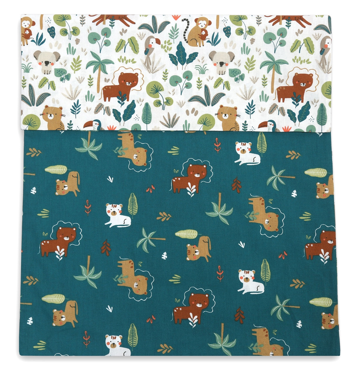 Forrest 3 Piece Reversible Cot Bed Set, Jungle