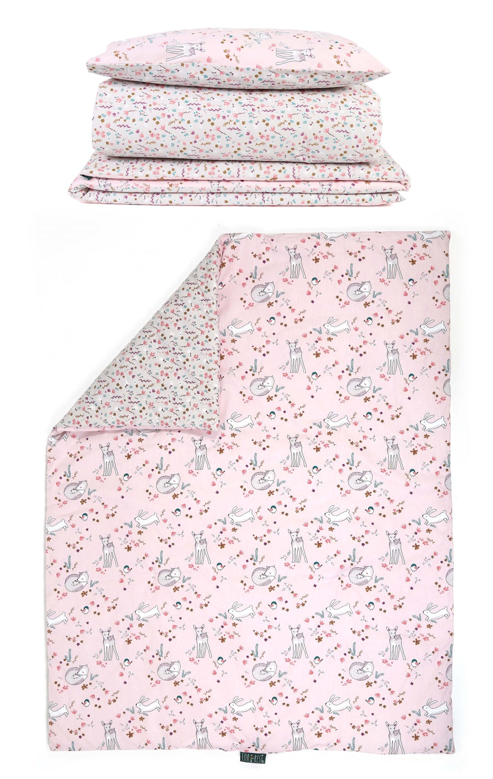 Forrest 3 Piece Reversible Cot Bed Set, Meadowland