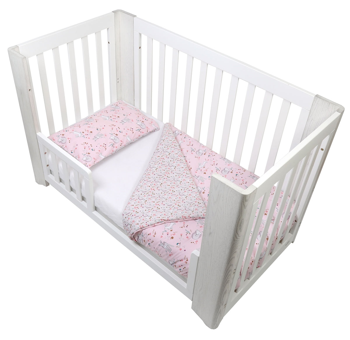 Forrest 3 Piece Reversible Cot Bed Set, Meadowland