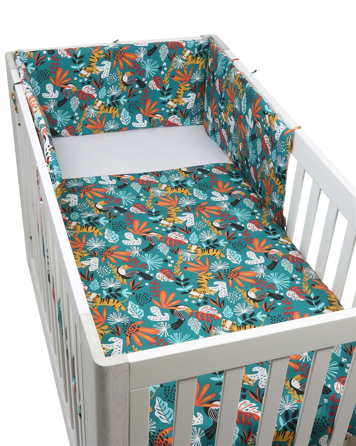 Forrest 3 Piece Reversible Cot Bed Set, Rainforest