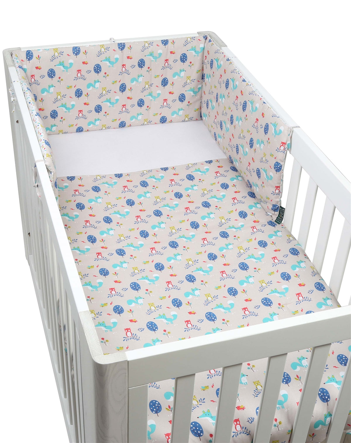 Forrest 3 Piece Reversible Cot Bed Set, Woody