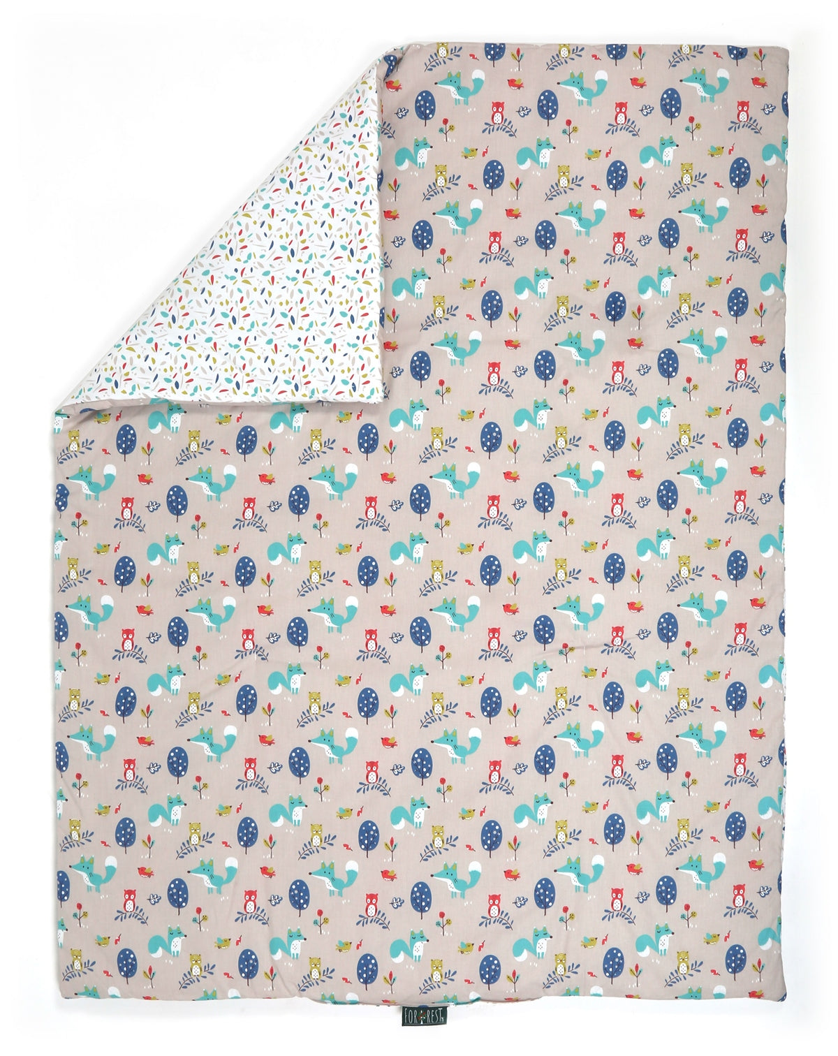 Forrest 3 Piece Reversible Cot Bed Set, Woody