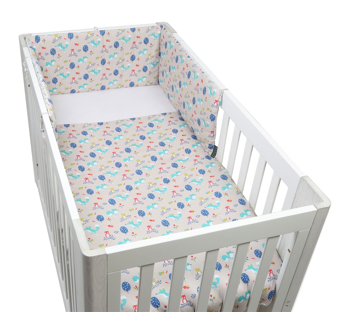Forrest 3 Piece Reversible Cot Bed Set, Woody
