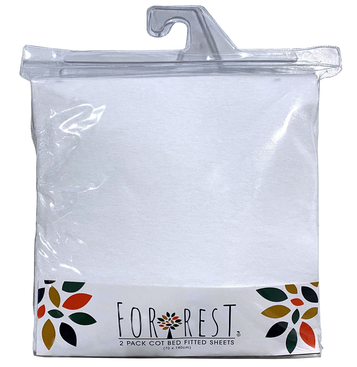 Forrest Cotton Fitted Sheets, Pack of 2, 140 x 70cm