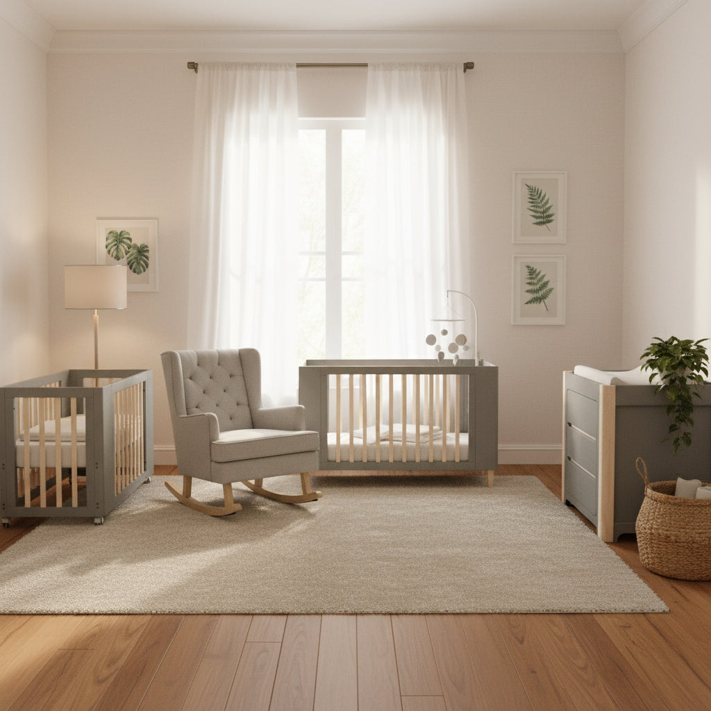 Cocoon Evoke Nursery Room Set, Dove Grey