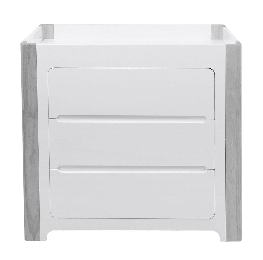Cocoon Evoluer 4in1 Cotbed + Change Area Dresser, White / Grey