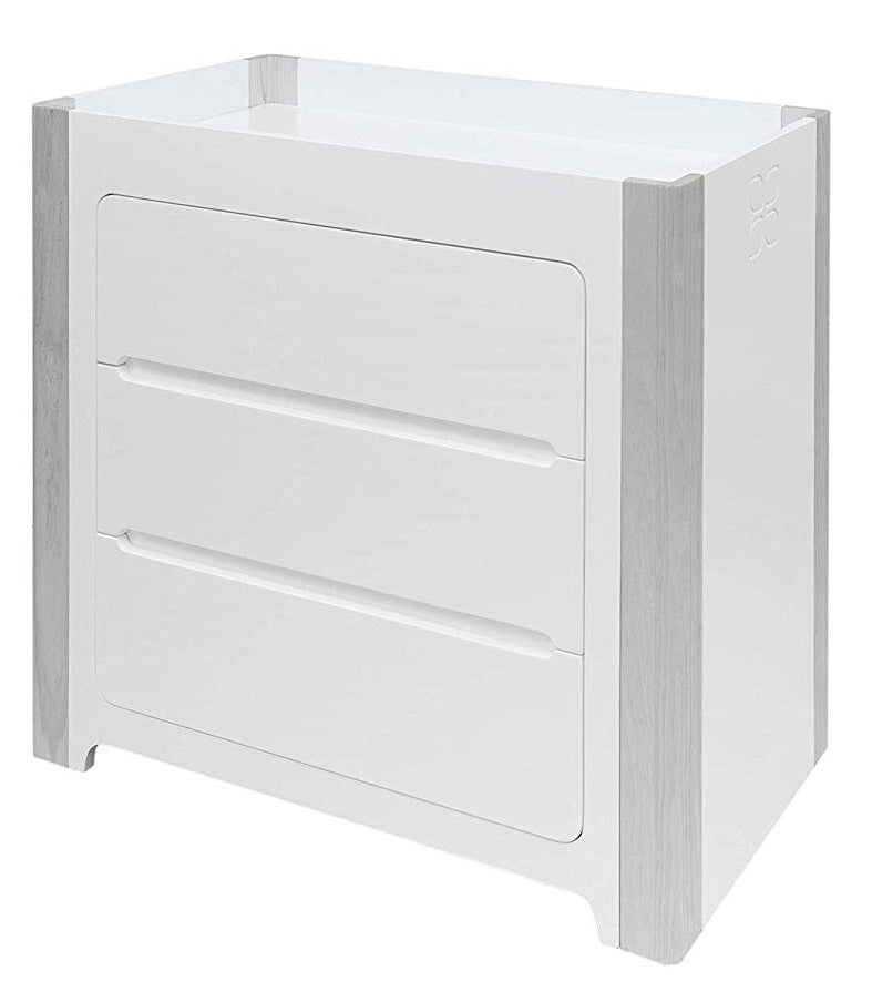 Cocoon Evoluer 4in1 Cotbed + Change Area Dresser, White / Grey