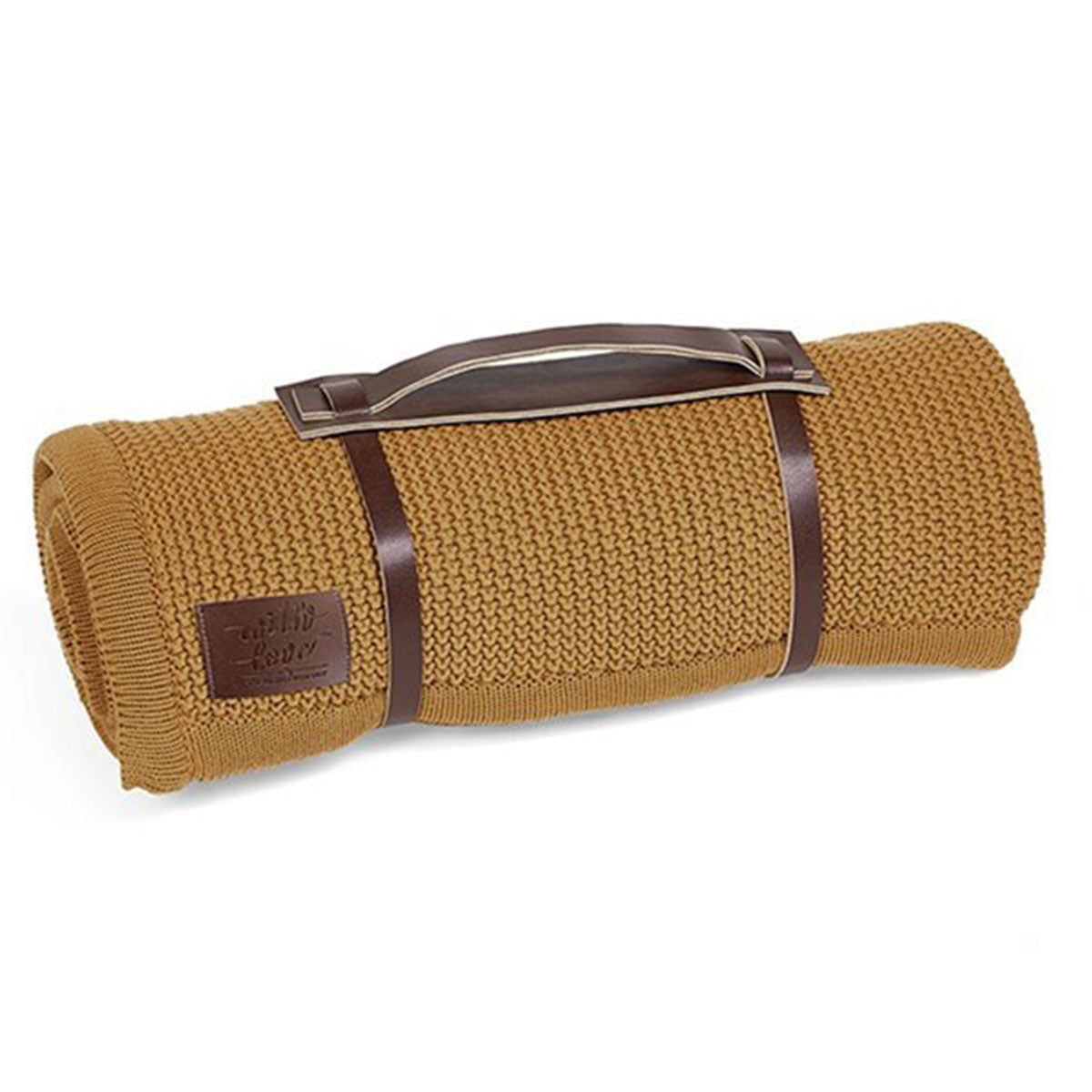 Little Green Sheep Organic Knitted Fleece Baby Blanket