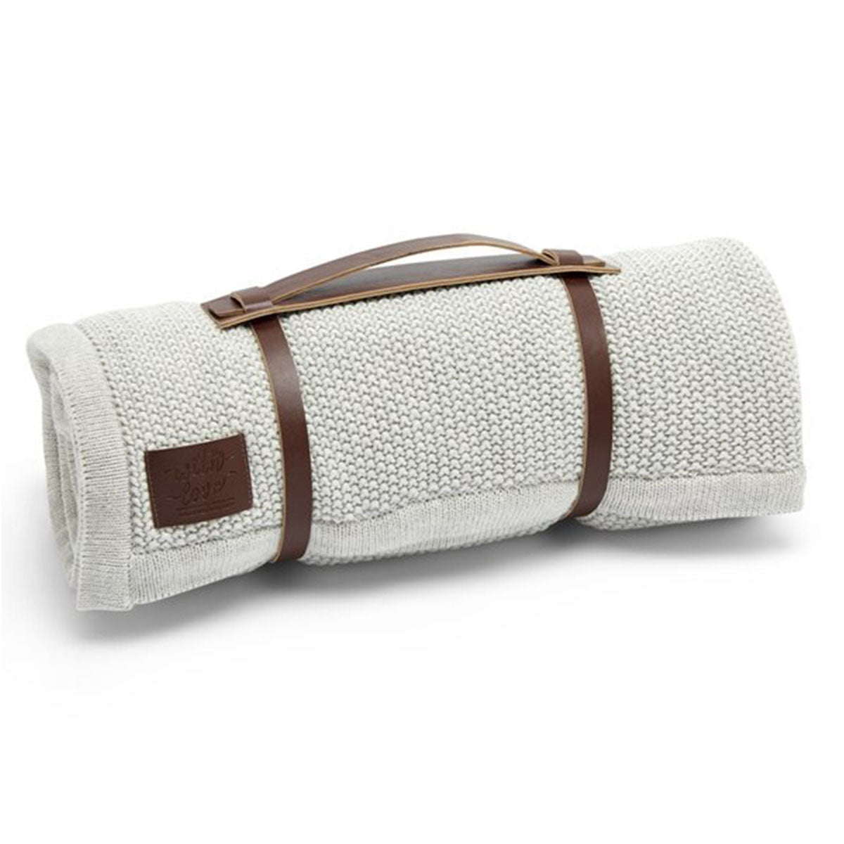 Little Green Sheep Organic Knitted Fleece Baby Blanket