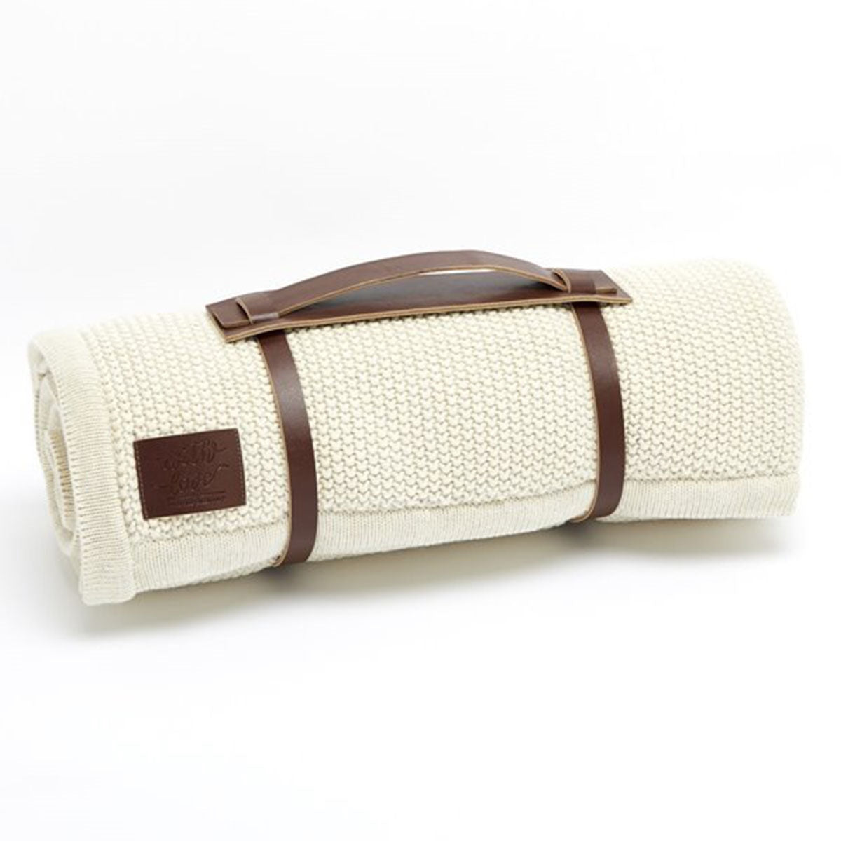 Little Green Sheep Organic Knitted Fleece Baby Blanket