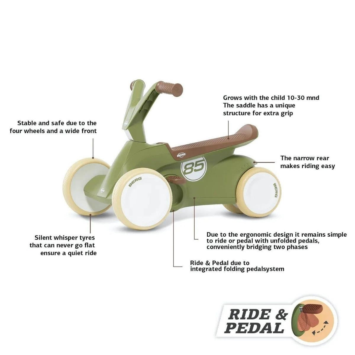 Berg Go² Retro Ride & Pedal Car